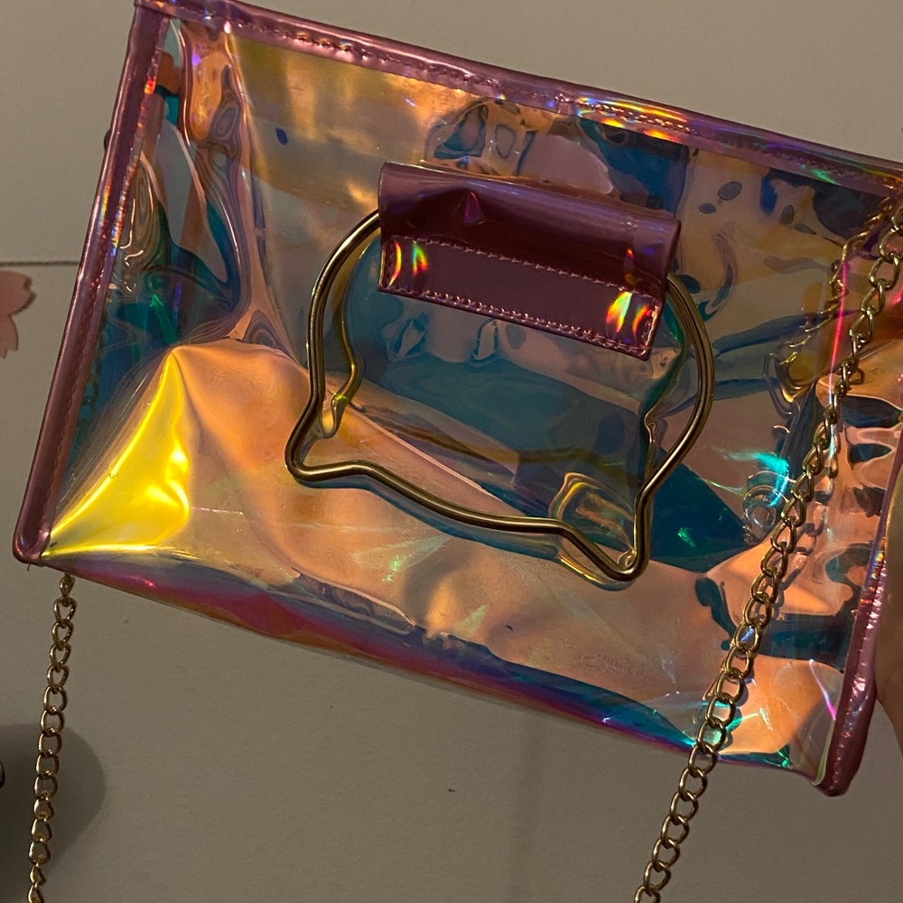 Holographic crossbody bag